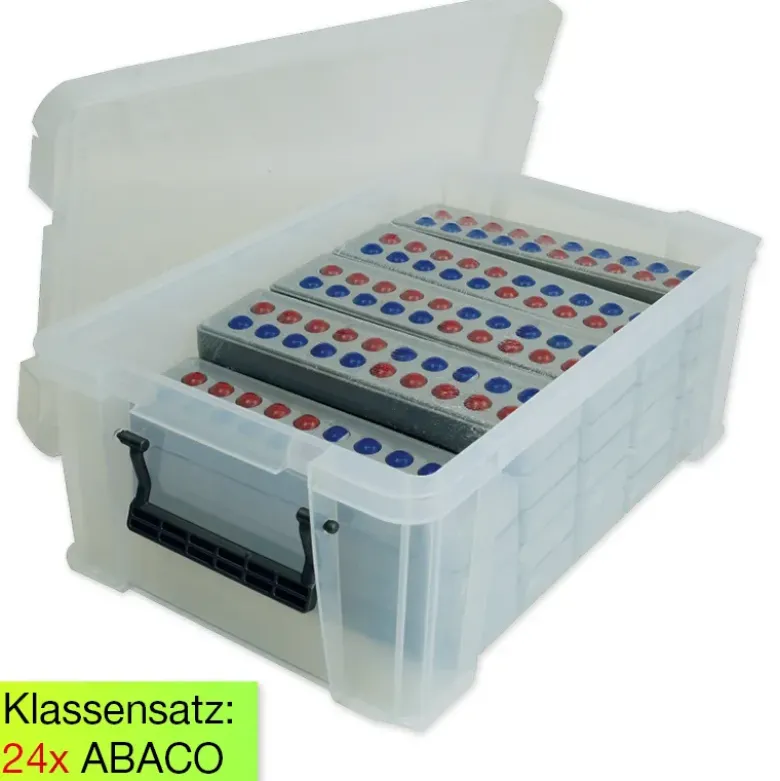 Klassensatz ABACO für 20-er Zahlenraum, rot-blau 5er-Wechsel, 24-tlg., in Box