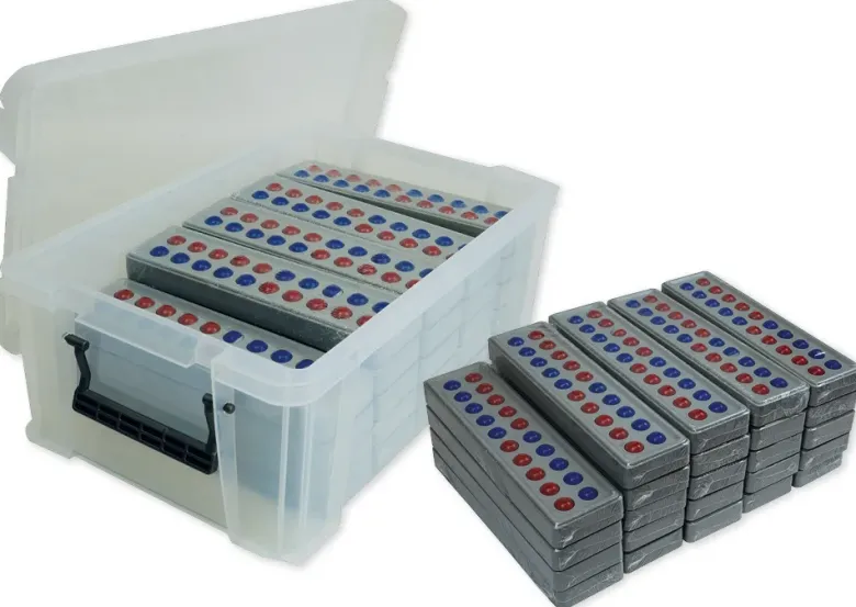 Klassensatz ABACO für 20-er Zahlenraum, rot-blau 5er-Wechsel, 24-tlg., in Box