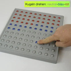 Klassensatz ABACO tricolor für 100-er Zahlenraum, rot-blau-grau, 8-tlg., in Box