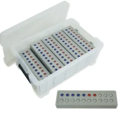 Klassensatz ABACO tricolor für 20-er Zahlenraum, rot-blau-grau, 24-tlg., in Box