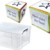 Klassensatz Blanko-Würfel mit Einstecktaschen 15 cm, 12-tlg. in Box