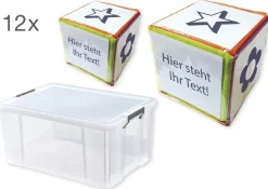 Klassensatz Blanko-Würfel mit Einstecktaschen 15 cm, 12-tlg. in Box