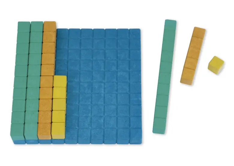 Klassensatz Dienes Grundsortiment, 452-tlg., Zahlenraum 1.000, farbig