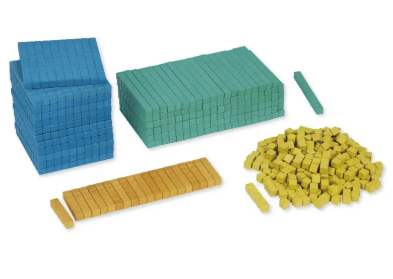 Klassensatz Dienes Grundsortiment, 452-tlg., Zahlenraum 1.000, farbig
