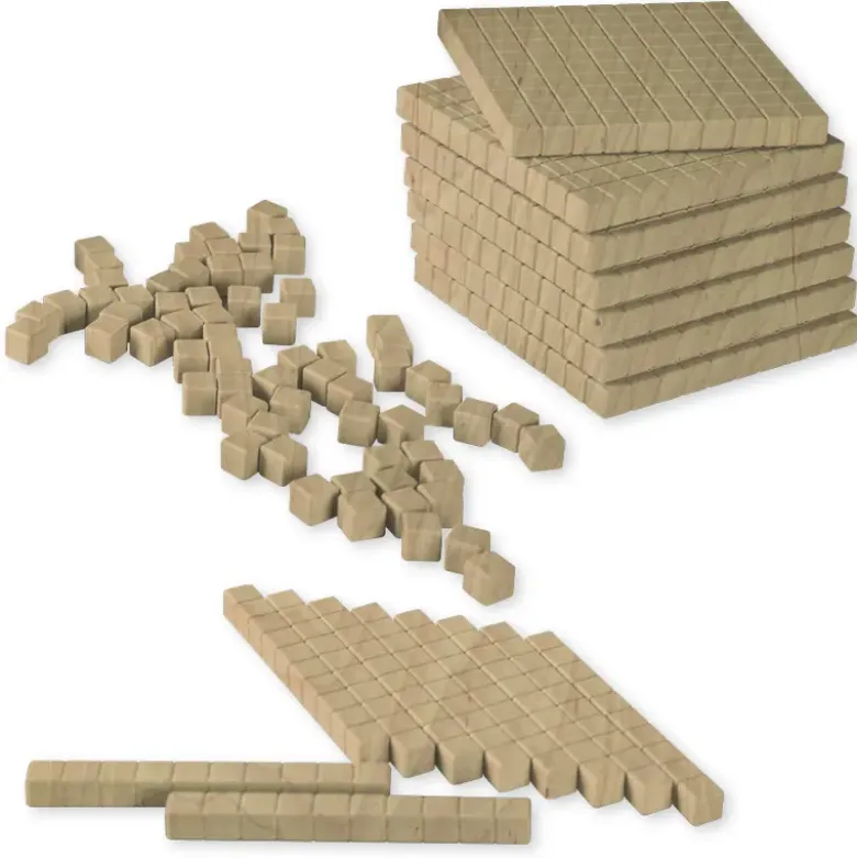 Klassensatz Dienes Grundsortiment, 432-tlg., Zahlenraum 1.000, naturfarben