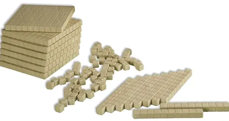 Klassensatz Dienes Grundsortiment, 432-tlg., Zahlenraum 1.000, naturfarben