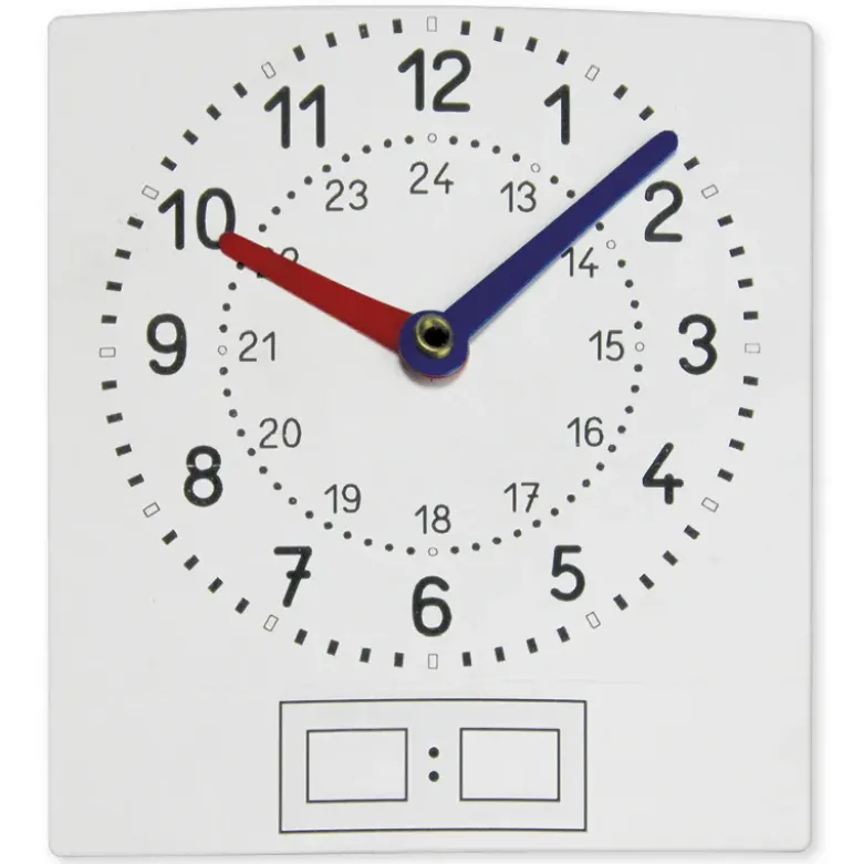 Klassensatz Folien-Uhren "Analog/Digital", 31-tlg., in Box