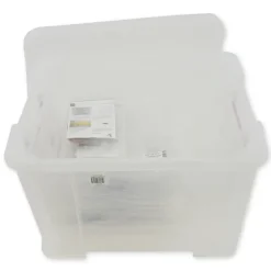 Klassensatz Geometrie-Brett einseitig (11x11 Stifte), 12 Stück in Box, 23x23 cm, transparent
