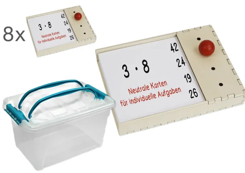Klassensatz Holzcomputer, 8-tlg., in Stapel-Box