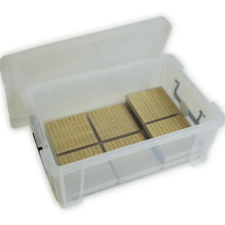 Klassensatz Hunderter-Platte aus RE-Wood, 8-tlg. in Stapel-Box