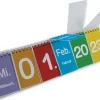Klassensatz Klappen-Flipchart aus Pappe, Kalender, 24-tlg., in Box