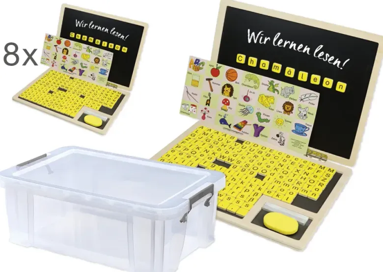 Klassensatz Lese-Klapp-Computer, 8-tlg., in Box