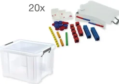 Klassensatz Mathe-Basis-Set Plus Zahlenraum bis 20, rot/blau, 20 Stück, in Box