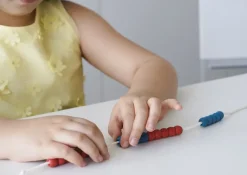 Klassensatz Rechenketten XL blau/rot, 25-tlg., in Stapel-Box