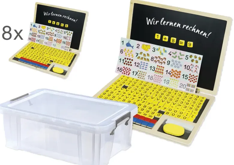 Klassensatz Rechen-Klapp-Computer, 8-tlg., in Box