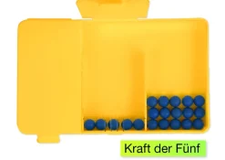 Klassensatz Schüttelboxen gelb, 24 Stück im Koffer