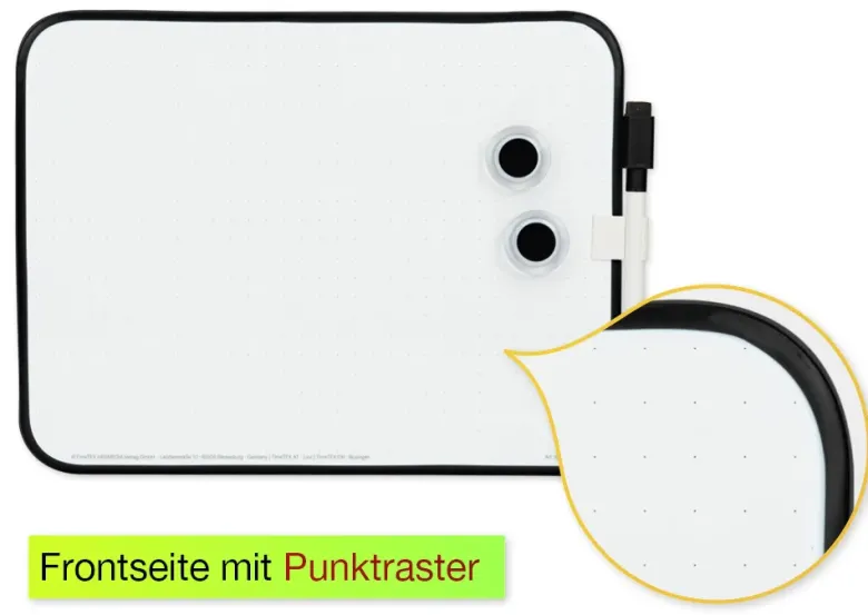 Klassensatz Whiteboard A4-Plus, doppelseitig, 25 Stück in Box