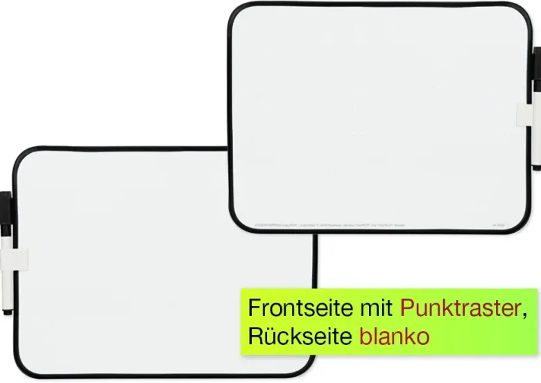 Klassensatz Whiteboard A4-Plus, doppelseitig, 25 Stück in Box