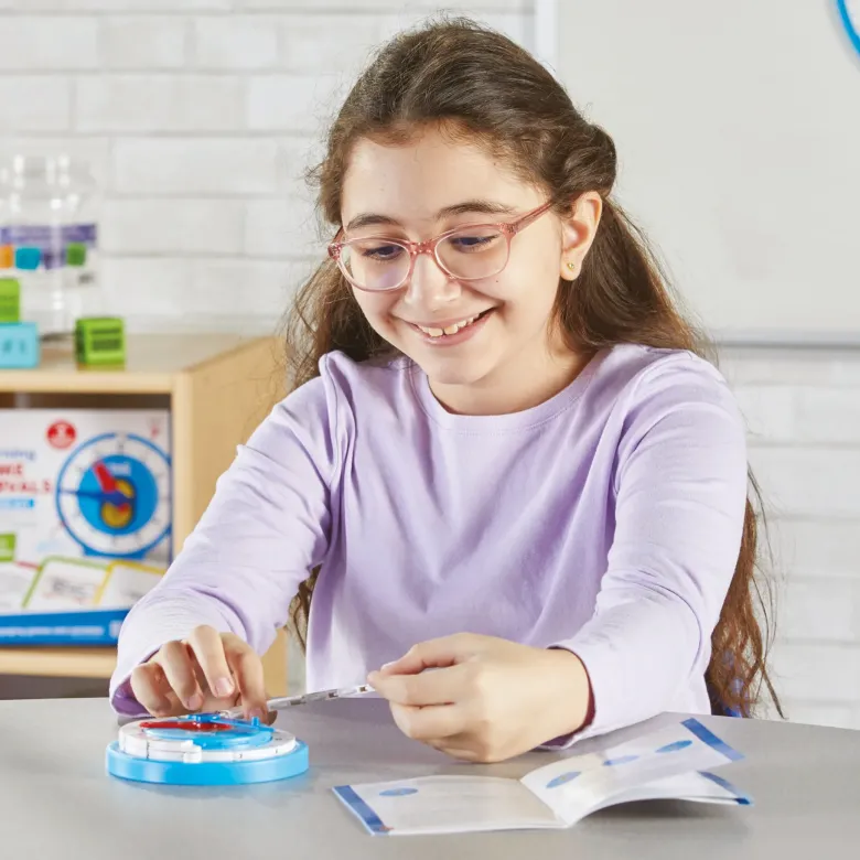 Klassenset Schüler-Lern-Uhren mit Zahlenstrahl, 24-tlg.