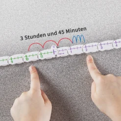 Klassenset Schüler-Lern-Uhren mit Zahlenstrahl, 24-tlg.