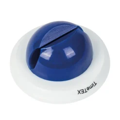 Klemm-Stifthalter (weiß/blau), selbstklebend