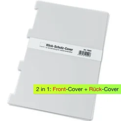 Klick-Schutz-Cover für Spiralbindung A4, wiederverwendbar