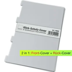 Klick-Schutz-Cover für Spiralbindung A5, wiederverwendbar