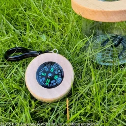 Kompass aus Holz, 45 mm ø, 1 Stück