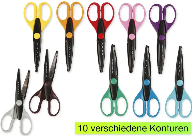 Konturenscheren, 10-tlg.