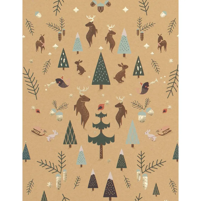 Kraftpapier-Block "Magic Christmas Paper" A4, 20 Blatt