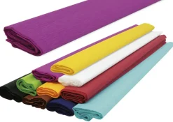 Krepppapier, 10 Rollen à 0,5x2,5 m