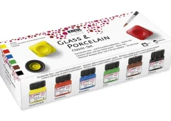 KREUL Glas- und Porzellanmalfarbe Classic, 6 x 20 ml