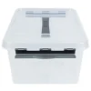 Kunststoff-Box stapelbar mit Tragegriff, transparent, 15 Liter