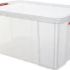 Kunststoff-Box stapelbar, transparent, 70 Liter