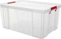 Kunststoff-Box stapelbar, transparent, 70 Liter