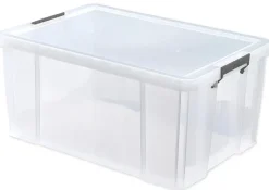 Kunststoff-Box stapelbar, transparent, 70 Liter