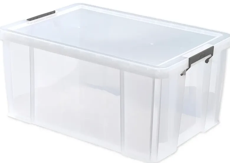 Kunststoff-Box stapelbar, transparent, 70 Liter