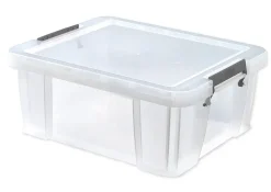 Kunststoff-Box stapelbar, transparent, 24 Liter