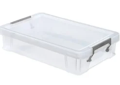 Kunststoff-Box stapelbar, transparent, 5,5 Liter (A4)