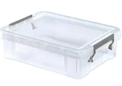 Kunststoff-Box stapelbar, transparent, 2,3 Liter (A5)