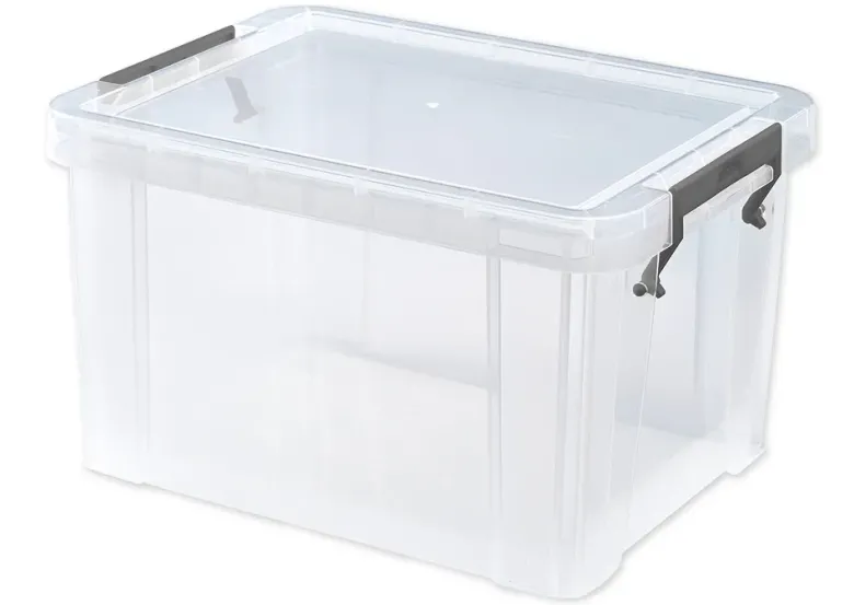 Kunststoff-Box stapelbar, transparent, 5 Liter (A5 XL)