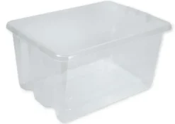 Kunststoff-Box transparent, ohne Deckel, 14 Liter
