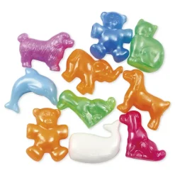 Kunststoff-Perlen "Tiere", 25 mm ø, ca. 220 Stück