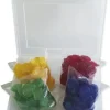 Kunststoff Plättchen, transparent, 1000 Stück in Box