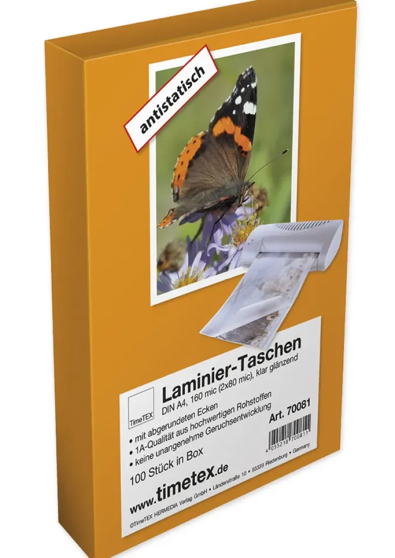 Laminier-Taschen A4 2x80 mic glänzend, 100 Stück