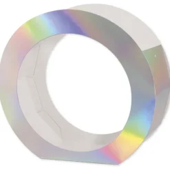 Laternen aus Metallic-Karton, 19 cm ø, 5 Stück farbig sortiert