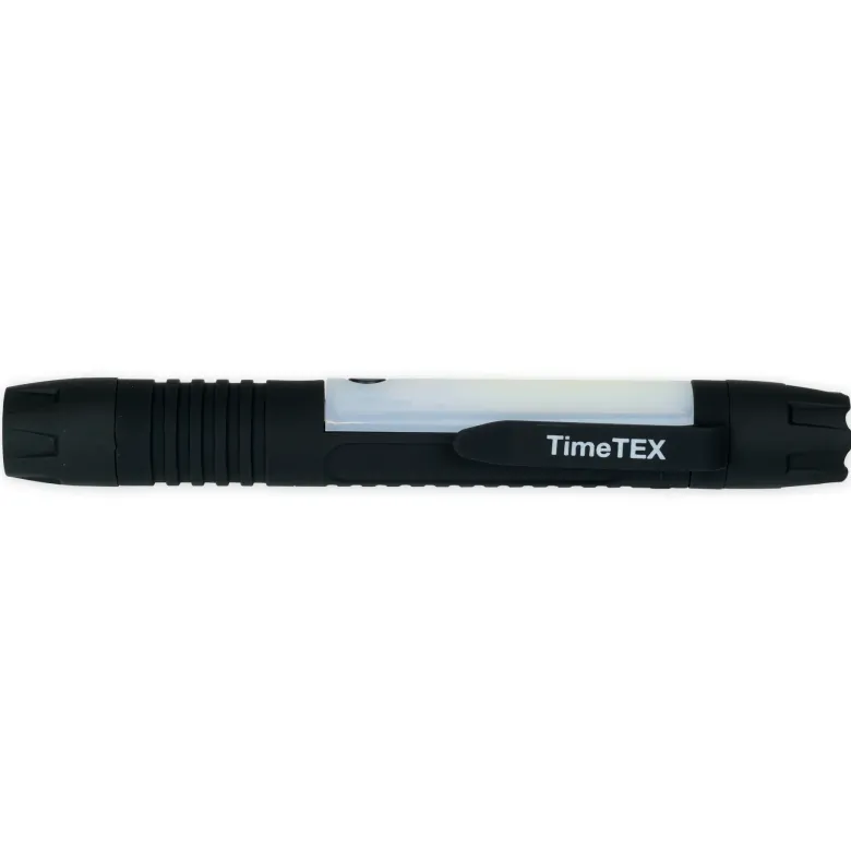 LED-Taschenlampe mit Leselicht, 17 cm lang, 2 cm ø