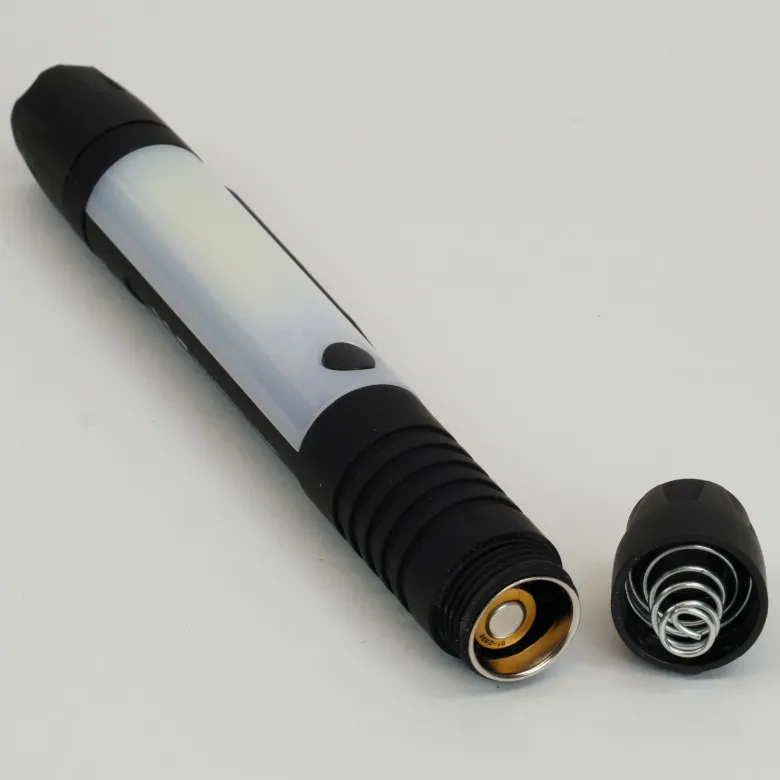 LED-Taschenlampe mit Leselicht, 17 cm lang, 2 cm ø