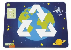 Legespiel Geometrie "Recycling & Umweltschutz", 110-tlg.
