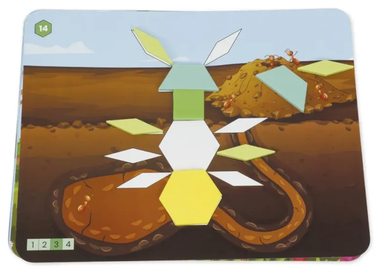 Legespiel Geometrie "Tiere & Insekten", 110-tlg.